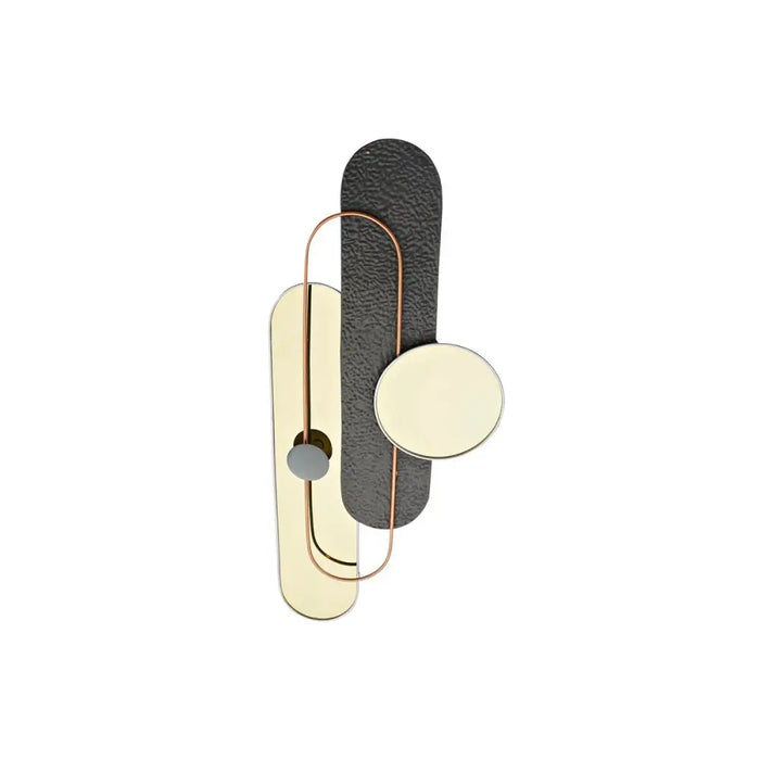 Декорация за стена DKD Home Decor Сив Златен Метал PVC