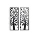 Декорация за стена DKD Home Decor (2 Части) Дърво Метал