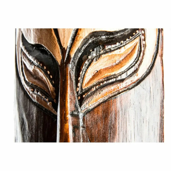 Декорация за стена DKD Home Decor Бежов Дървен Тъмно сив