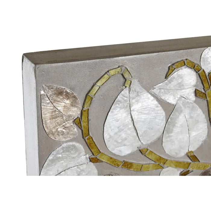 Декорация за стена DKD Home Decor Бежов Златен 70 x 4 x 100