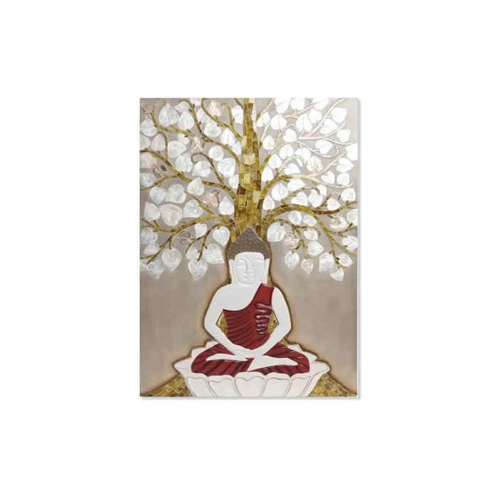 Декорация за стена DKD Home Decor Бежов Златен 70 x 4 x 100