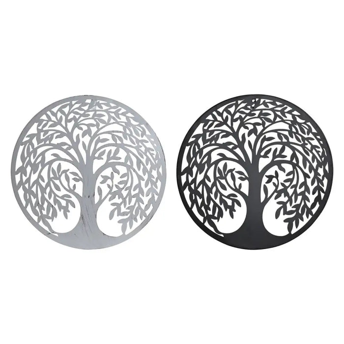 Декорация за стена DKD Home Decor Дърво Метал Традиционен