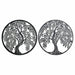 Декорация за стена DKD Home Decor Дърво Метал (2 pcs) (40 x