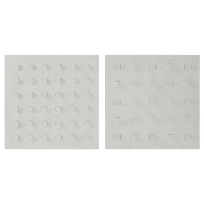 Декорация за стена Home ESPRIT Бял Дървен MDF Модерен 80 x