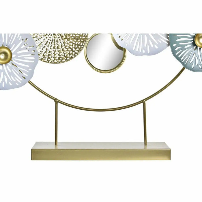 Декоративна фигурка DKD Home Decor Огледало Златен Метал