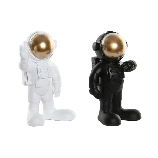 Декоративна фигурка Home ESPRIT Бял Черен Златен Астронавт
