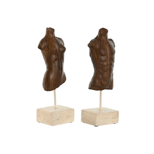 Декоративна фигурка Home ESPRIT Бял Светло кафяв Бюст 9,5 x