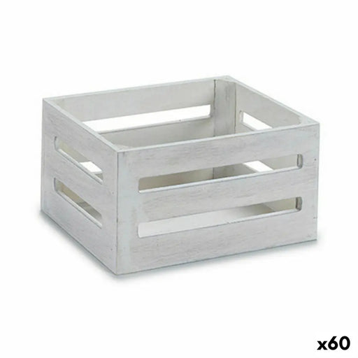 Декоративна кутия Gift Decor 4611H-WHI 4611H-WHI Бял Дървен