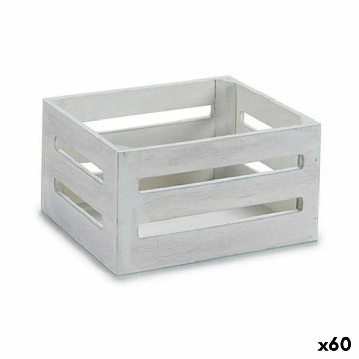 Декоративна кутия Gift Decor 4611H-WHI 4611H-WHI Бял Дървен