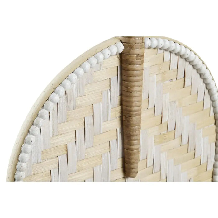 Декорация за стена DKD Home Decor Кафяв Бял Ветрило Бамбук