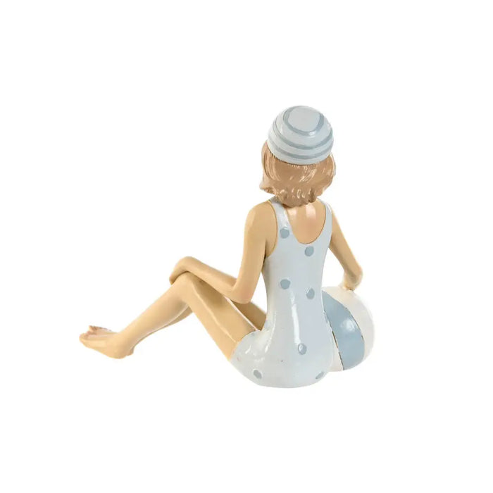 Декоративна фигурка Home ESPRIT Бял Небесно синьо