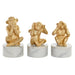 Декоративна фигурка DKD Home Decor Бял Златен Тропически