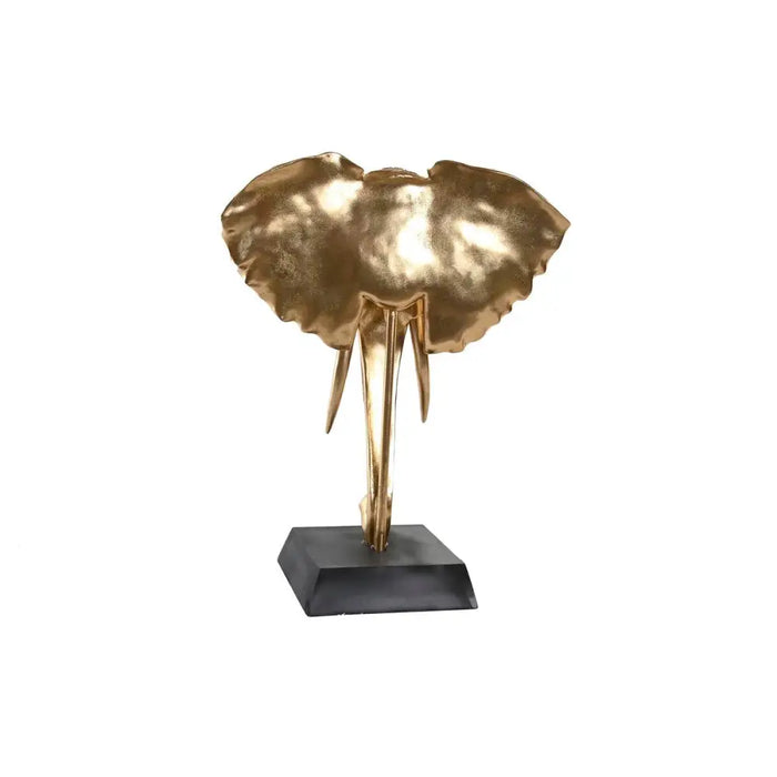 Декоративна фигурка DKD Home Decor Черен Златен Слон