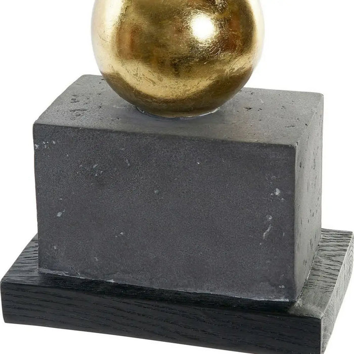 Декоративна фигурка DKD Home Decor Черен Златен Слон