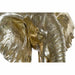 Декоративна фигурка DKD Home Decor Черен Златен Слон