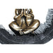Декоративна фигурка DKD Home Decor Черен Златен Монах