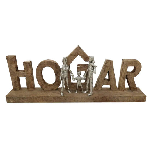 Декоративна фигурка DKD Home Decor Кафяв Алуминий Дърво