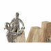 Декоративна фигурка DKD Home Decor Кафяв Алуминий Дърво