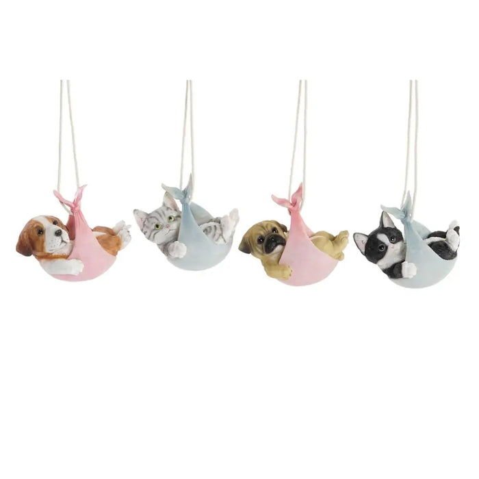 Декоративна фигурка DKD Home Decor Многоцветен Куче 18 x