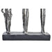 Декоративна фигурка DKD Home Decor Сребрист Черен Смола