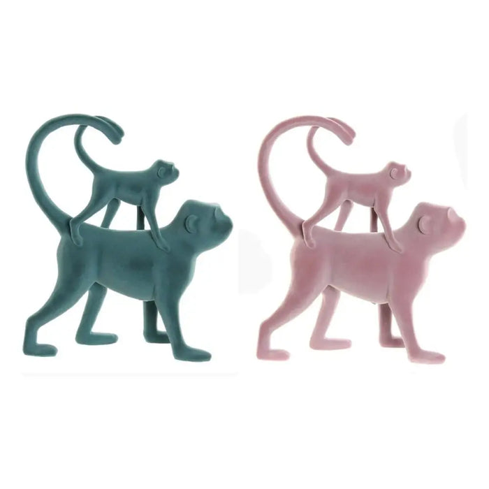 Декоративна фигурка DKD Home Decor Зелен Розов Тропически