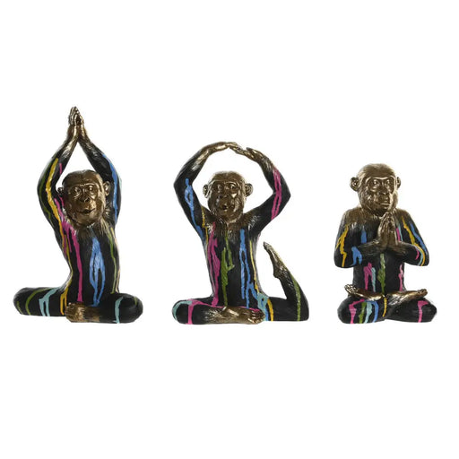 Декоративна фигурка DKD Home Decor Златен Смола Многоцветен