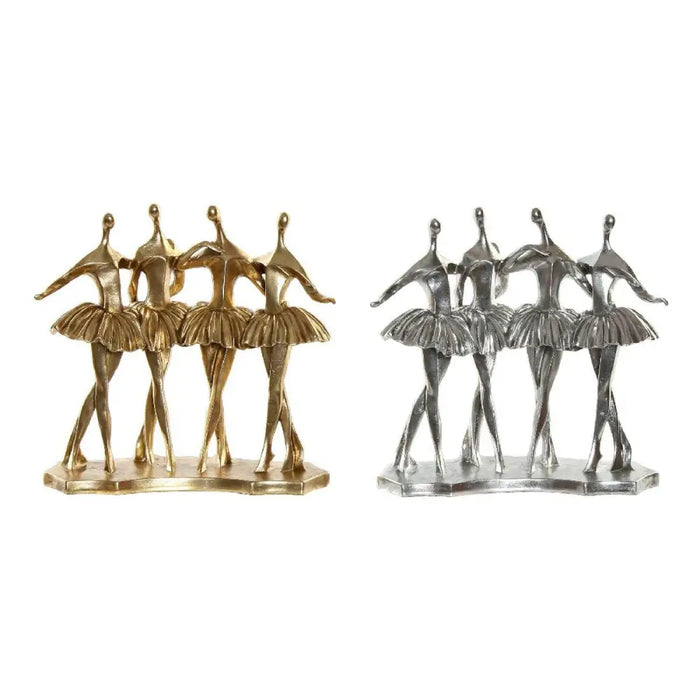 Декоративна фигурка DKD Home Decor Златен Сребрист