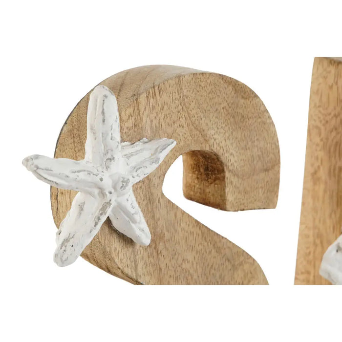 Декоративна фигурка Home ESPRIT Sea Бял Естествен