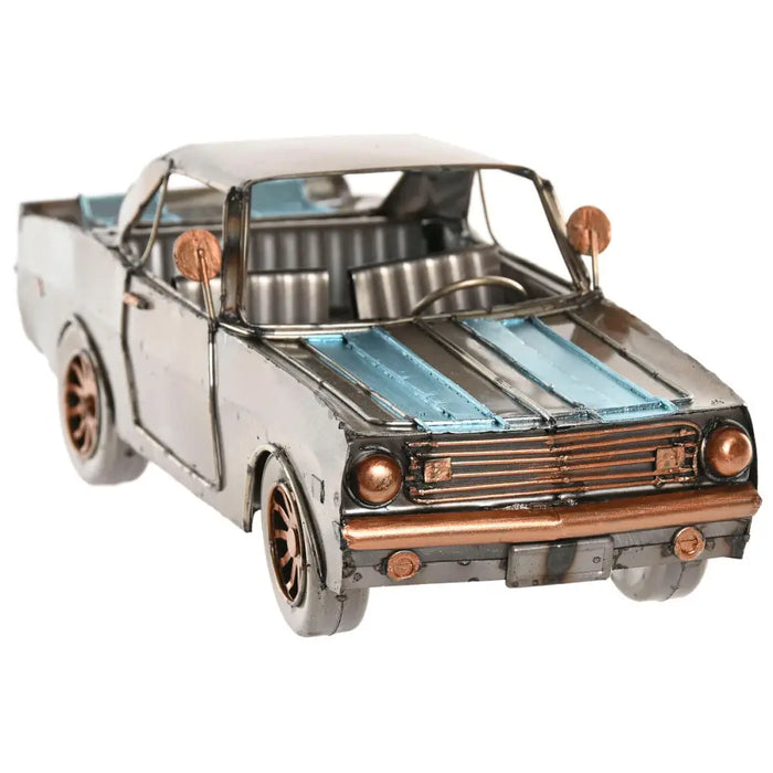 Декоративна фигурка Home ESPRIT Син Сребрист Кола Vintage