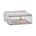 Декоративна кутия DKD Home Decor Бял Кафяв Дървен Метал