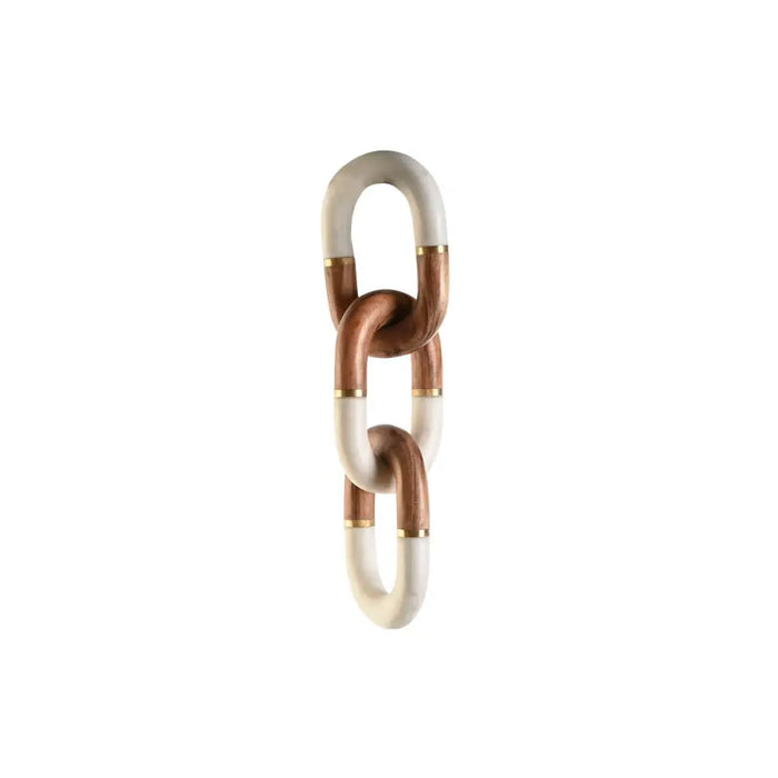 Декоративна фигурка Home ESPRIT Бял Кафяв Златен Верига 10