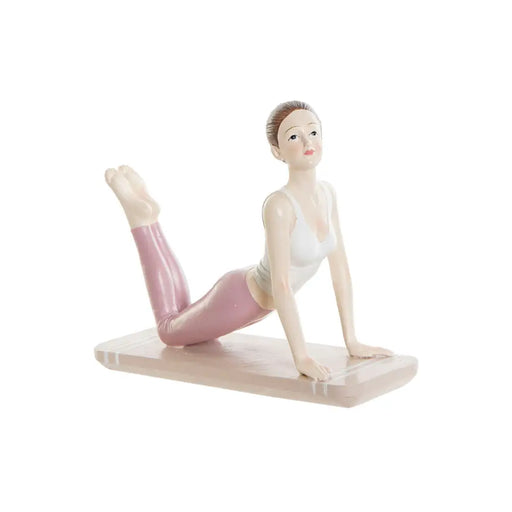 Декоративна фигурка DKD Home Decor Розов Yoga Scandi 16 x 6