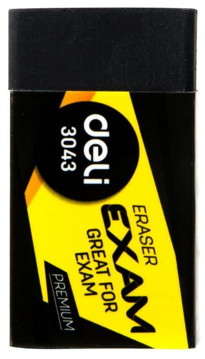 Гума за молив Deli Exam - E3043, черна