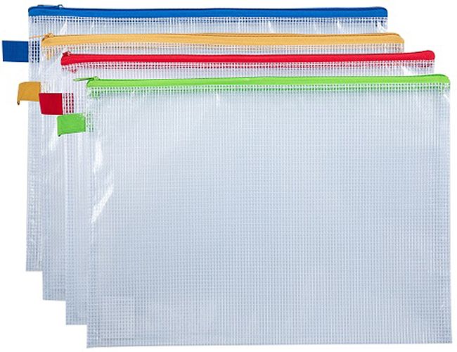 Джоб с цип Deli Start Plus - E5596, А4, асортимент