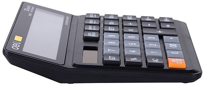 Калкулатор Deli Smart - EM01120, 12 dgt, черен
