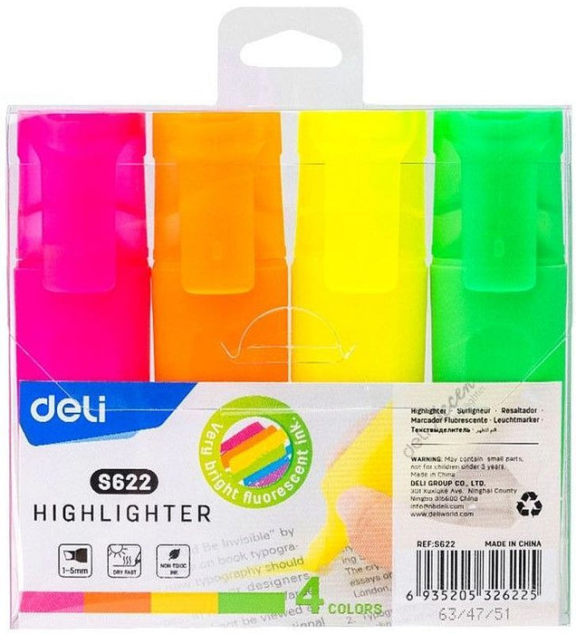 Комплект текст маркери Deli Delight - ES622, 4 цвята