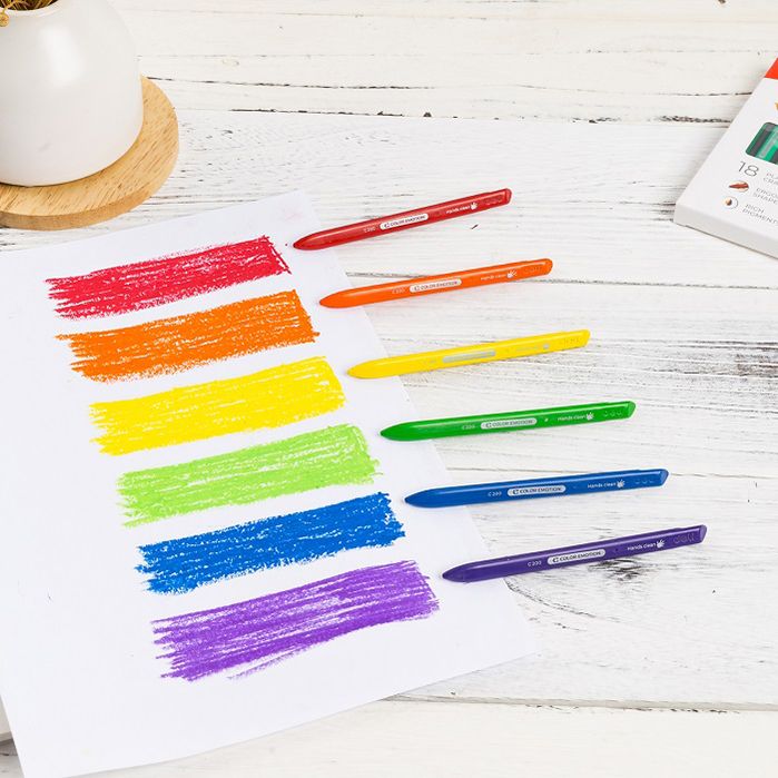 Пастели пластик Deli Color Emotion - EC20010, 18 цвята