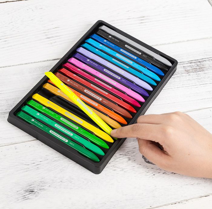 Пастели пластик Deli Color Emotion - EC20010, 18 цвята