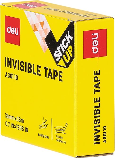 Тиксо Deli - EA30110, безцветен мат, 18 mm х 33 m