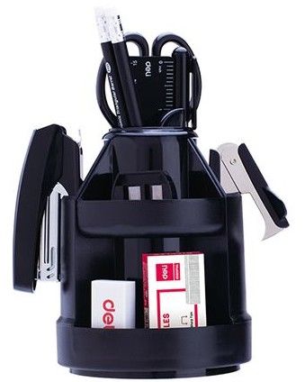 Органайзер за бюро Deli Maxi - E38250A, 15 части, черен