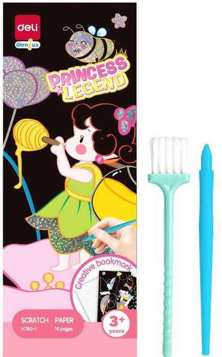 Картини за издраскване Deli Genius - Princess Legend, 14 стр.