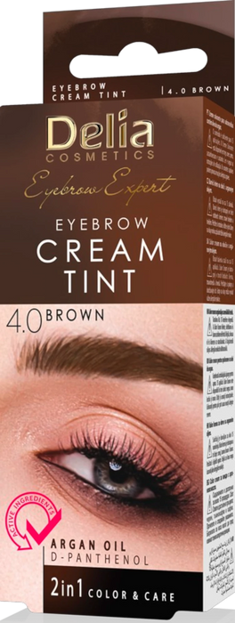 Крем боя за вежди Cream Tint - Nr. 4.0 Brown, 15 ml