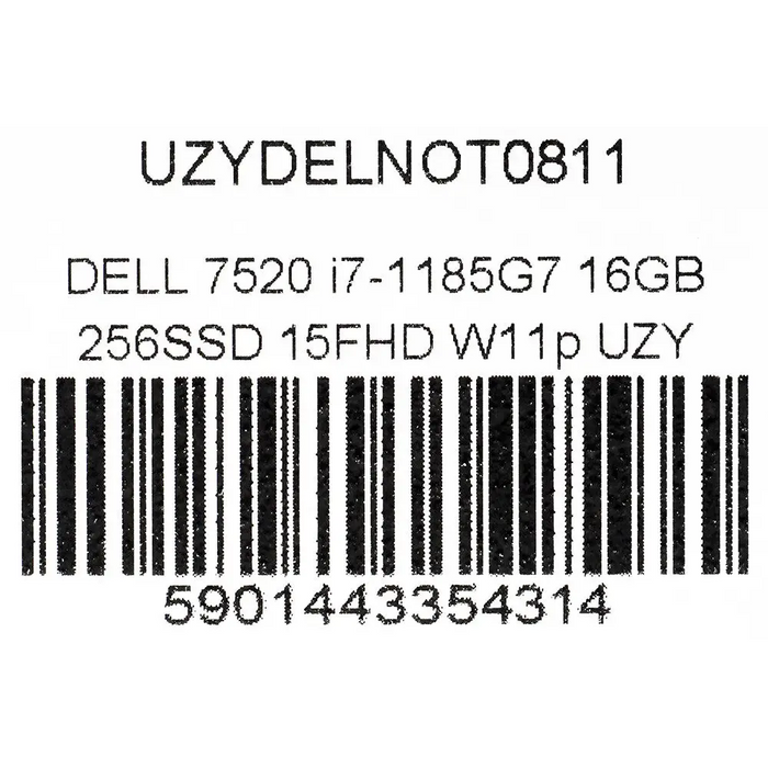 DELL LATITUDE 7520 i7-1185G7 16GB 256SSD 15,6’’ FHD