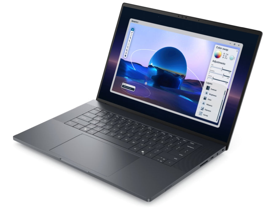 Dell Pro Max 16 Premium MA16250, Intel Ultra 7 265H, vPro (13TOPS NPU, 16 ядра, до 5,30 GHz), 16", FHD+ (1920x1200) VRR 120Hz, 500nits AG, 32GB LPDDR5x 8400 MT/s, 1TB SSD, NVIDIA RTX PRO 2000 8GB GDDR7, 8MP HDR + IR камера и микрофон, Wi-Fi 7, FPR, Bac