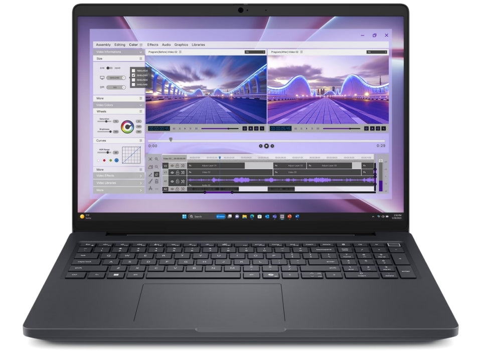 Dell Pro Max 16 MC16250, Intel Ultra 7 265H, vPro (13TOPS NPU, 16 ядра, до 5,30 GHz), 16", FHD+ (1920x1200), 300 nits, 32GB: 2x16GB, DDR5, 5600 MT/s, 1TB SSD, NVIDIA RTX PRO 1000 8GB GDDR7, FHD + IR камера и микрофон, Wi-Fi 7, FPR, Backlit Kb, Win11 Pro