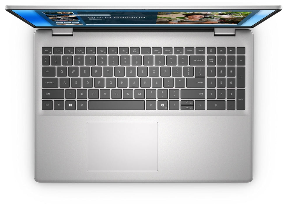 Dell 16 DC16251, Intel Core 7 150U (10 ядра, до 5.4 GHz), 16.0" FHD+ (1920x1200) AG, 300 нита, 16GB, 2x8GB, DDR5, 5200 MT/s, 1TB M.2 PCIe, NVIDIA GeForce MX570A с 2GB GDDR6, Cam, FPR, Wi-Fi 6E, подсветка на клавиатурата, Ubuntu, сребрист, алуминий 3 годин