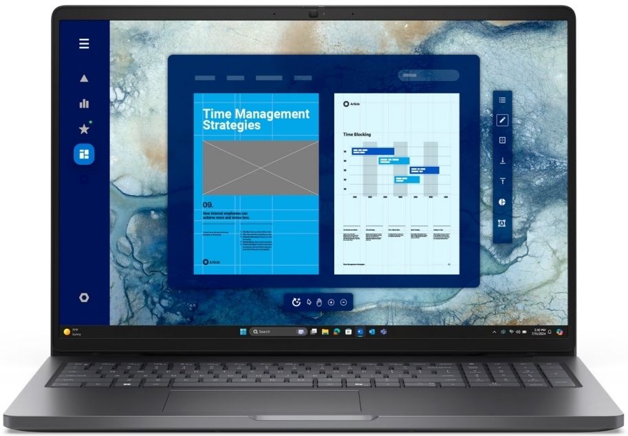 Лаптоп Dell - Pro 16 PC16250, 16'', FHD, Core 5, 8GB/512GB, Magnetite