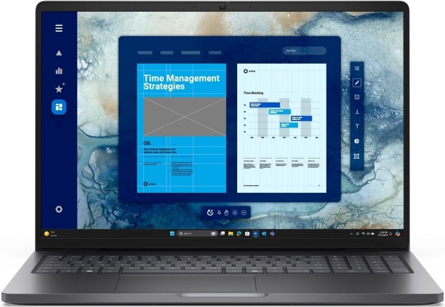 Лаптоп Dell - Pro 16 PC16250, 16'', FHD, Core 5, 16GB/256GB, Magnetite