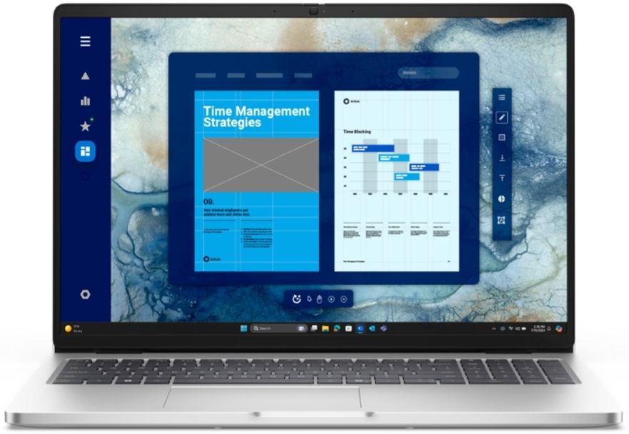 Лаптоп Dell - Pro 16 PC16250, 16'', FHD, Ultra 7, 16GB/512GB, сребрист