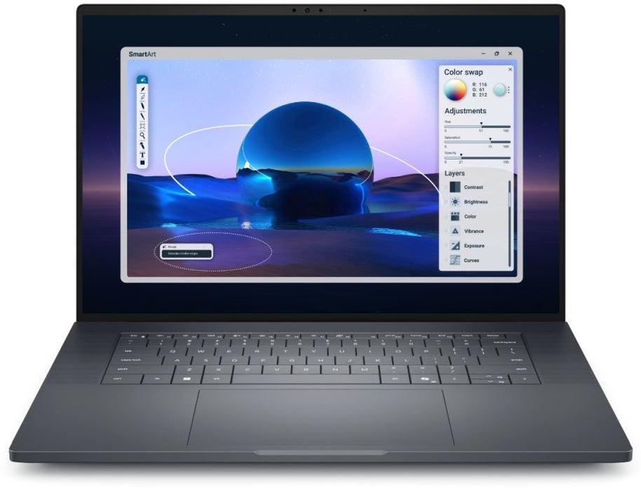 Лаптоп Dell - Pro Max 16 Premium MA16250, 16'', FHD+, Ultra 7, Grey
